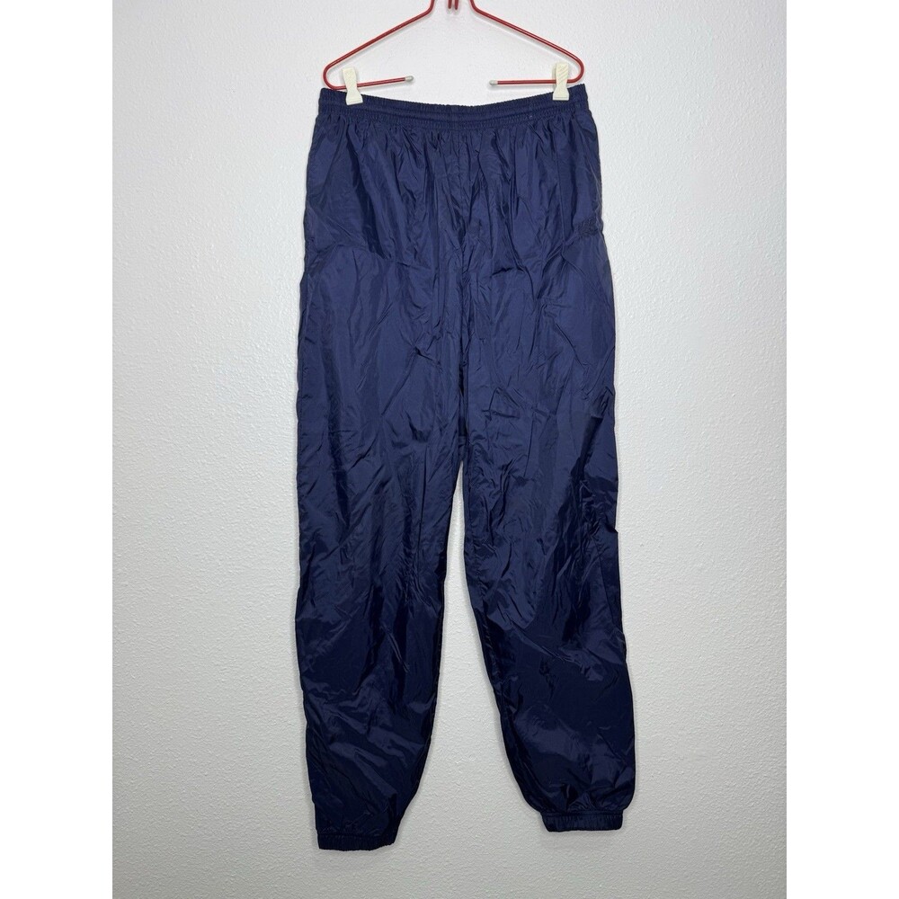 VTG USA Olympics Windbreaker Pants Men Size LT Navy Blue Nylon Track Athletic